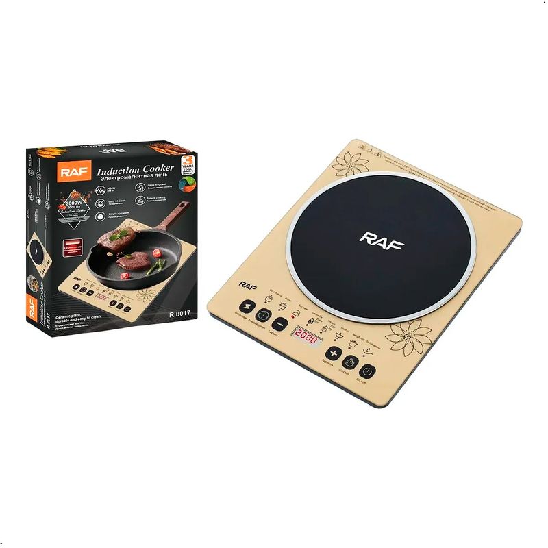 RAFF - Cocina De Induccion Electrica Digital Raf R8017 2000w