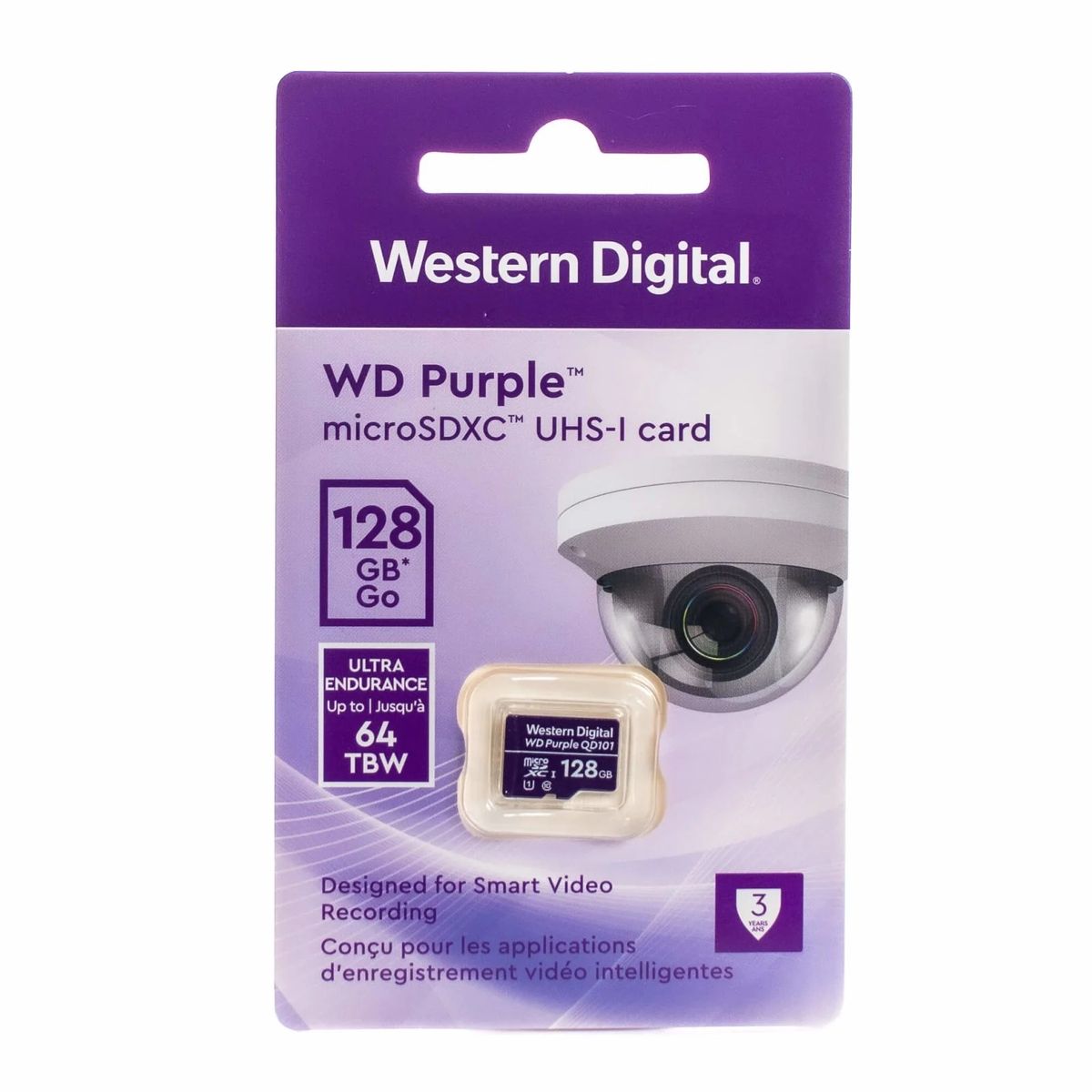 WESTERN DIGITAL - Memoria Micro SD 128 GB Western Digital  Camara Vigilancia