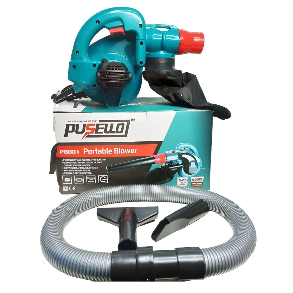 GENERICO - Soplador Aspirador De Hojas Polvo Pusello 800w 1300rpm