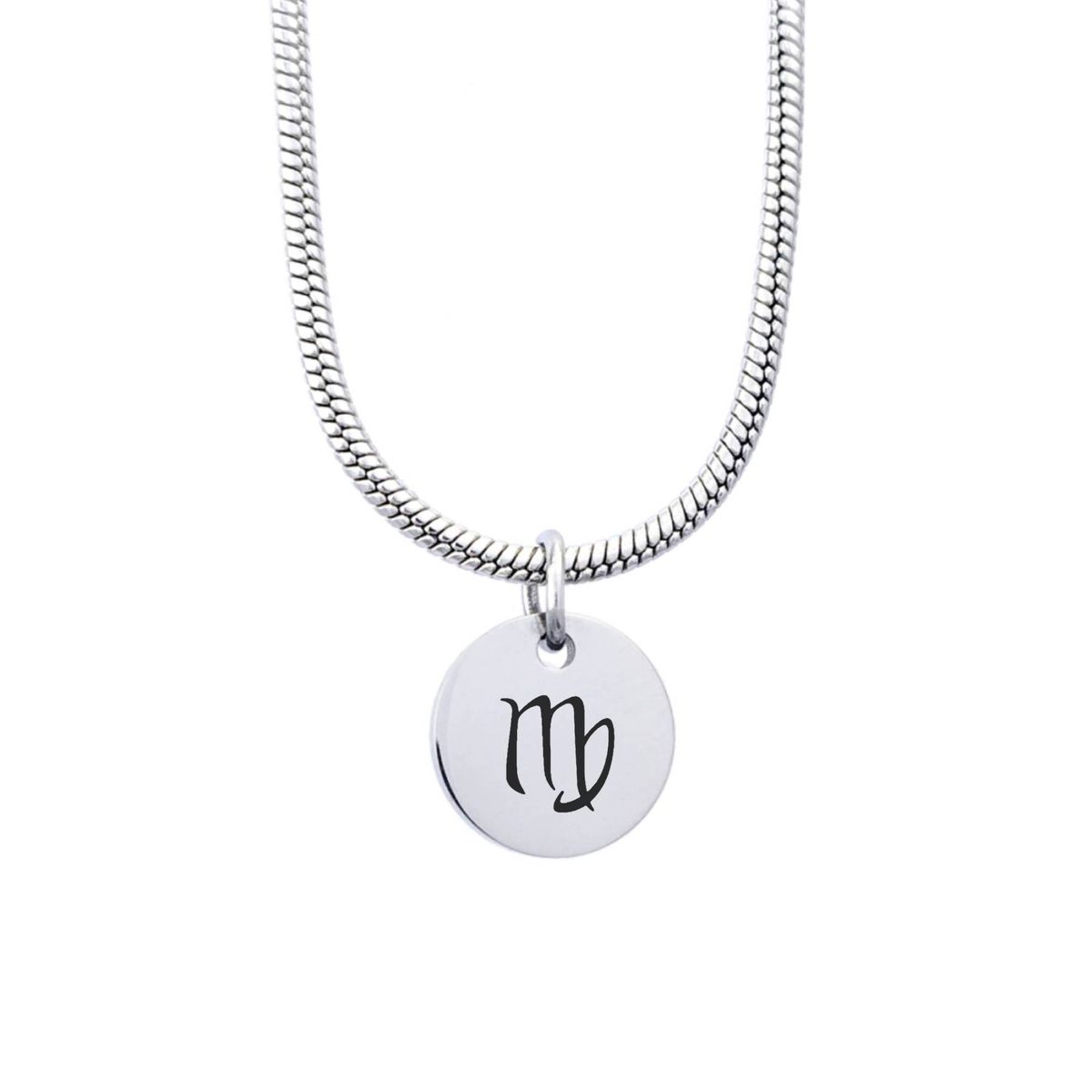 GENERICO - Collar Cadena Signo Virgo Plateado