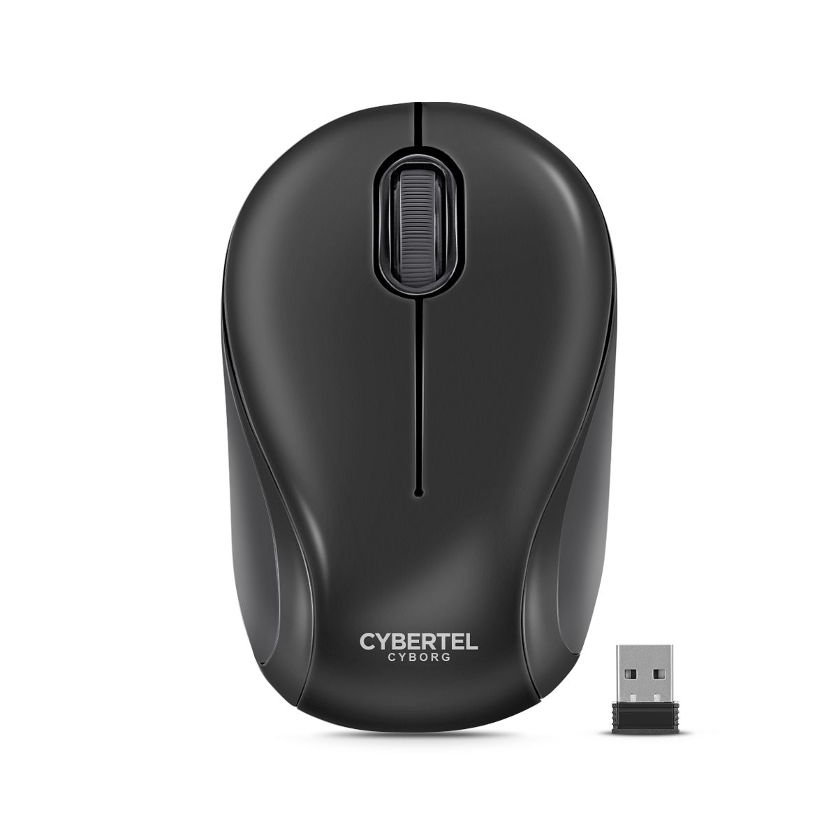 CYBERTEL - Mouse Oficina Inalámbrico 1000DPI Negro Cybertel  Cyborg CYB M318K