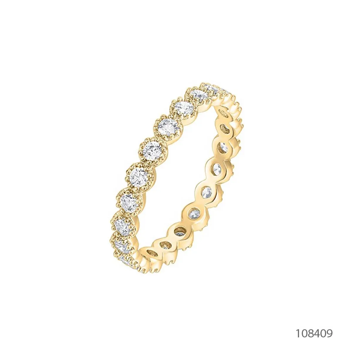 CLEO JOYAS & ACCESORIOS - Anillo Diamond Churumbela Baño de Oro