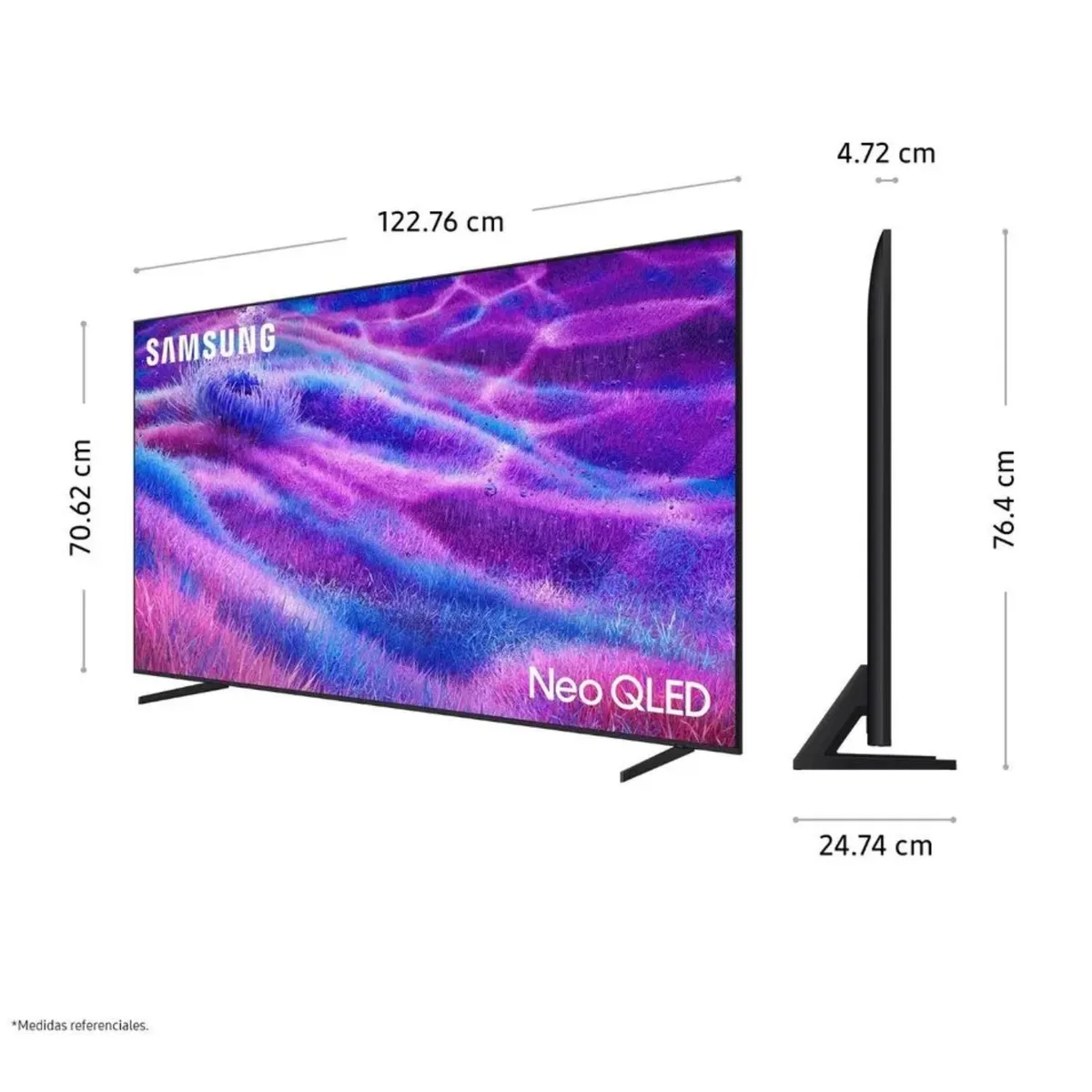 SAMSUNG - Televisor Samsung 55 Neo QLED 4K UHD Vision AI Smart TV QN55QN80FAGXPE + Soundbar HW B400F