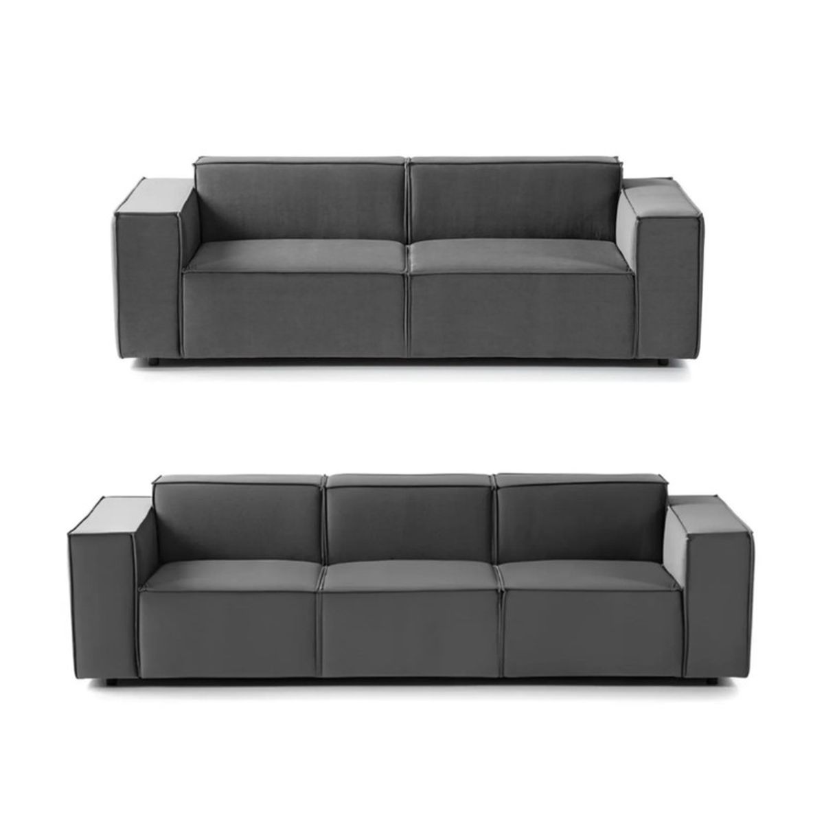 GENERICO - Juego de Sala Vitoriano 3-2 - Gris