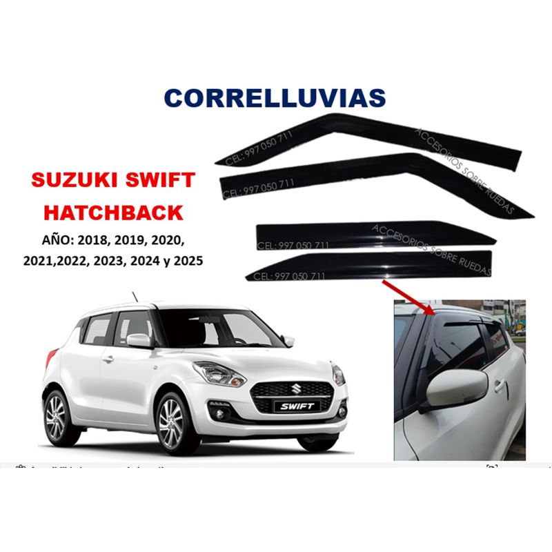 GENERICO - Correlluvias SUZUKI SWIFT HATCHBACK año 2018 al 2025