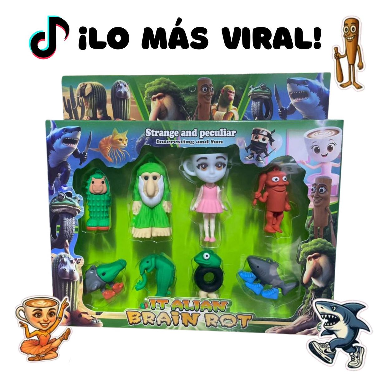 GENERICO - JUGUETE VIRAL TRALALERO TRALALA - BLISTER X 8