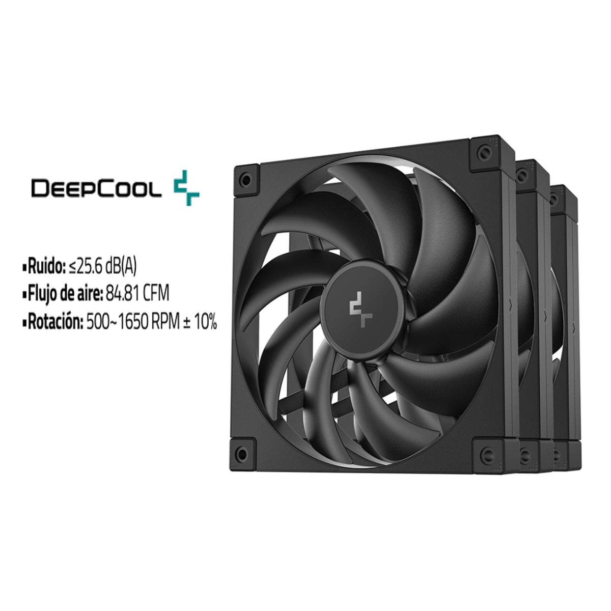 DEEPCOOL - Fans Cooler para Case FD14 x 3 DEEPCOOL