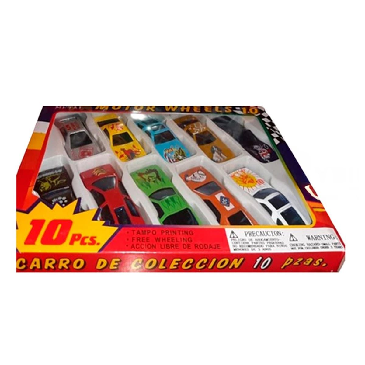 GENERICO - Pack2 Carritos de Metal Pequeños para Niños 10 Piezas