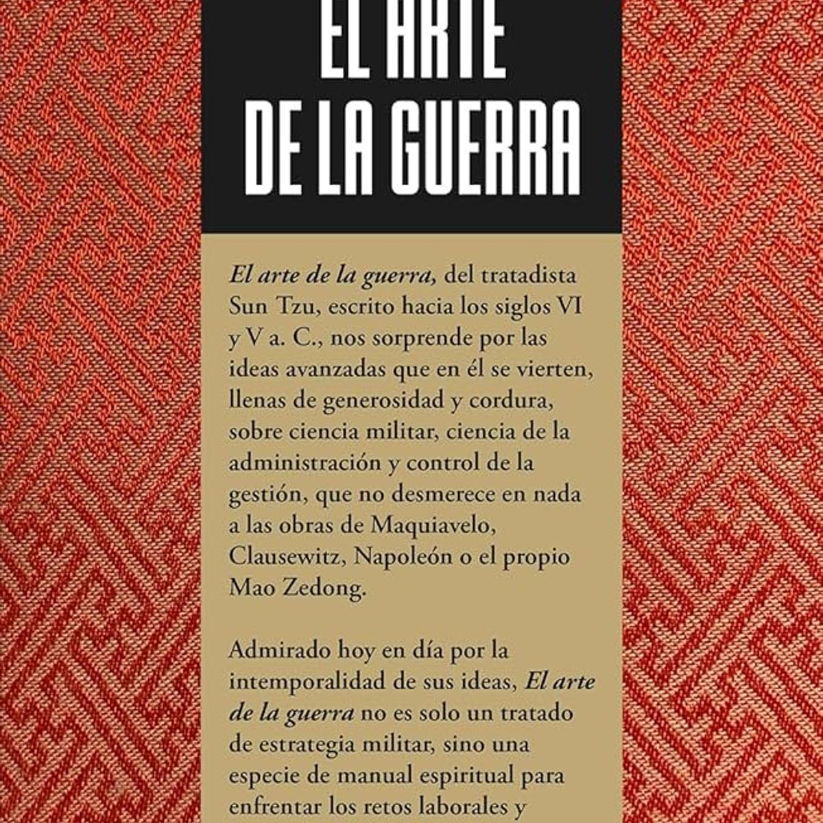 PLUTON EDICIONES - El Arte de la Guerra - Sun Tzu en tapa dura