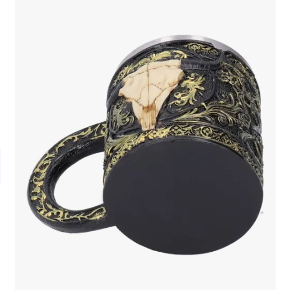 GENERICO - Taza Vintage Diseño Vikingo Negro Retro