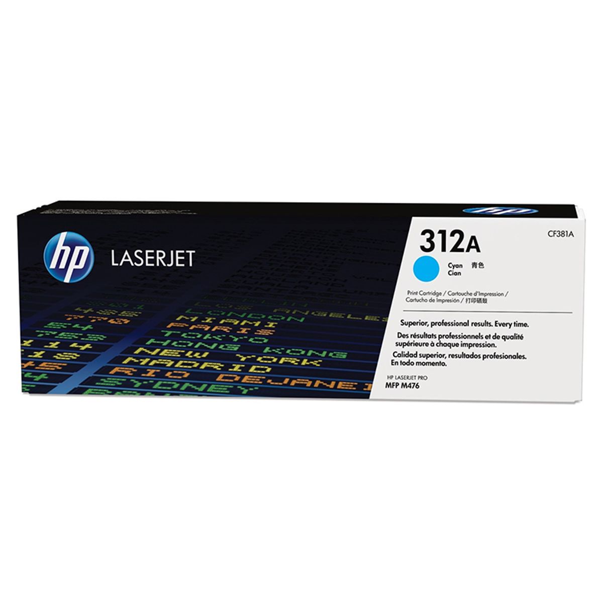 HP - TONER HP 312A COLOR CIAN 2700 PAGINAS PARA HP LASERJET M476 PN CF381A