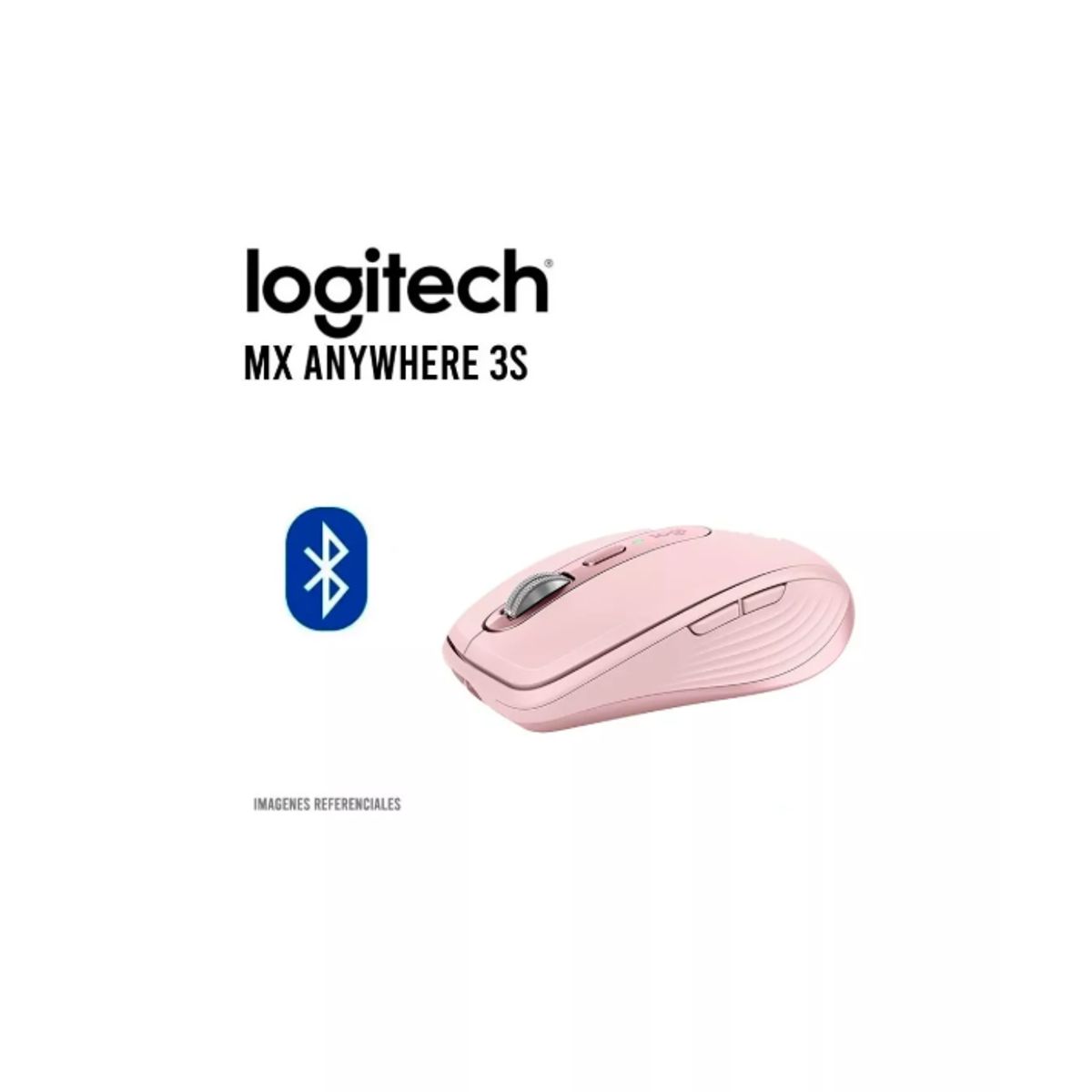 LOGITECH - Mouse Bluetooth LOGITECH MX ANYWHERE 3S 8K USB-C ROSE