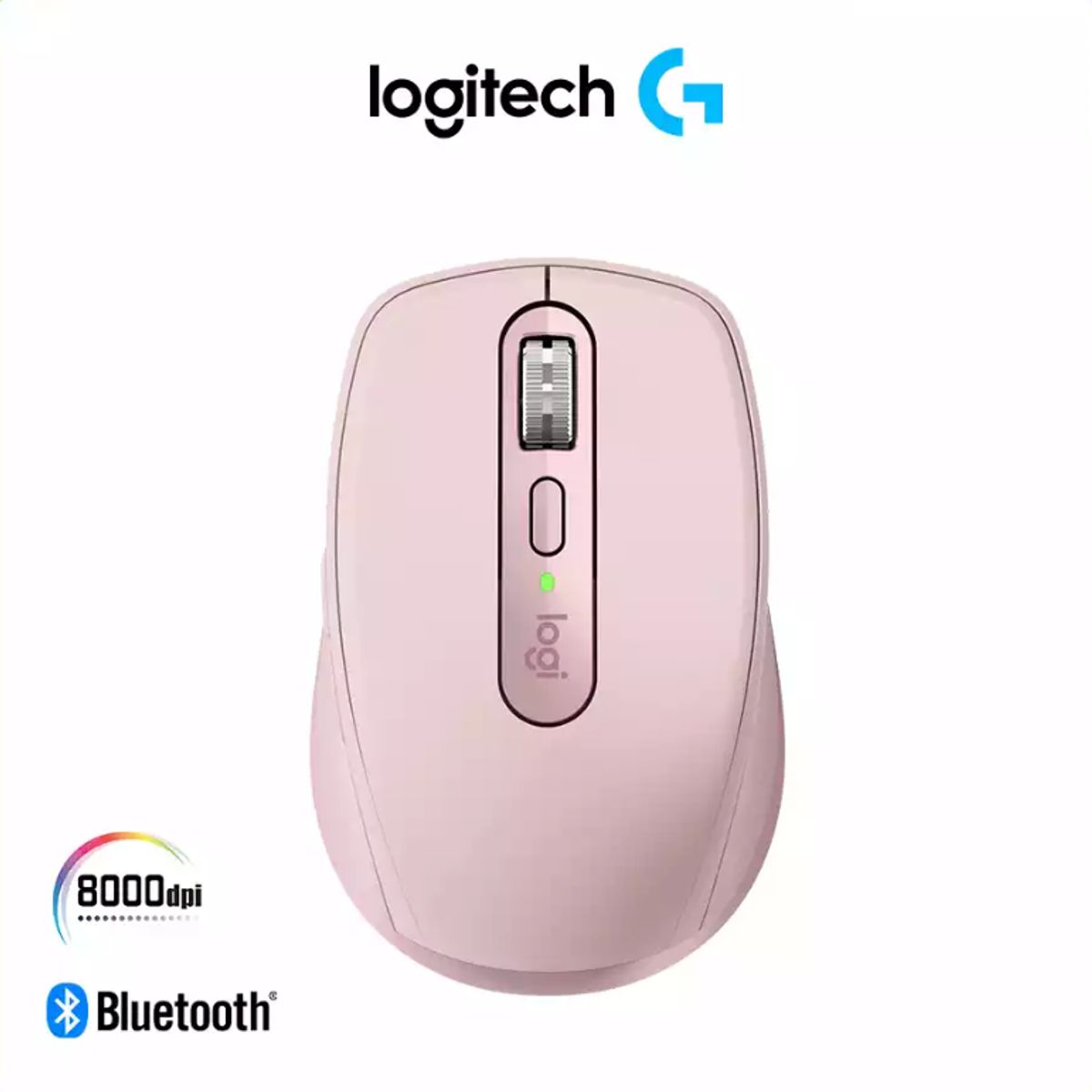 LOGITECH - Mouse Bluetooth LOGITECH MX ANYWHERE 3S 8K USB-C ROSE
