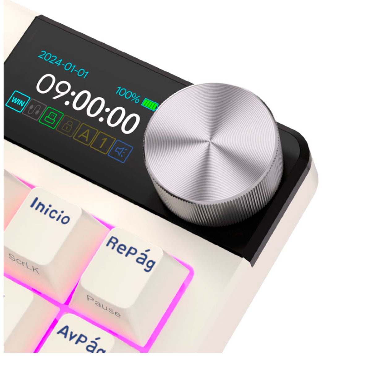 ROYAL KLUDGE - Teclado Royal Kludge RK-S85 TKL Inalambrico HORIZON BLUE CLOUD SWITCH