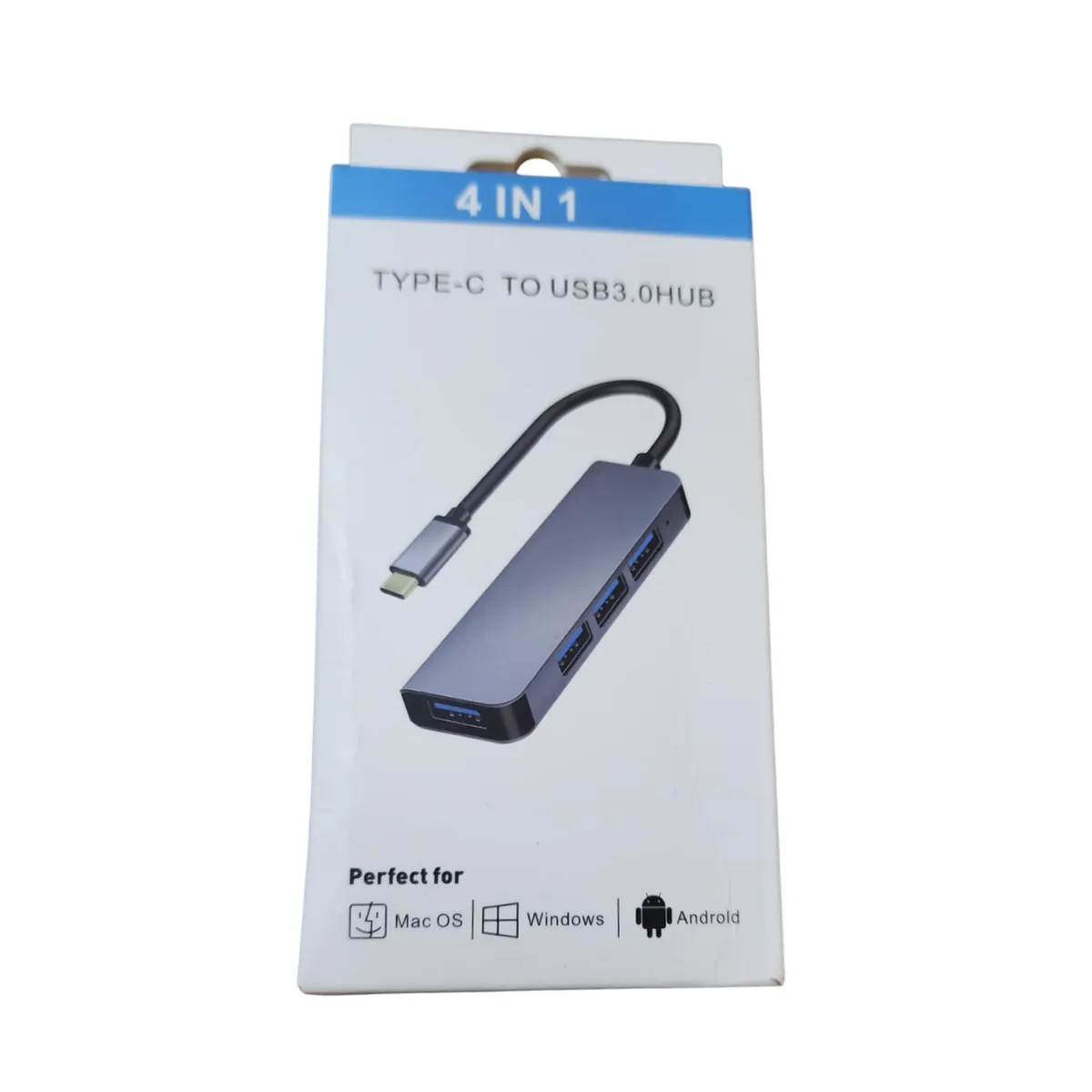 GENERICO - Adaptador Multipuerto USB-C 4 en 1 en 1 Alta Velocidad