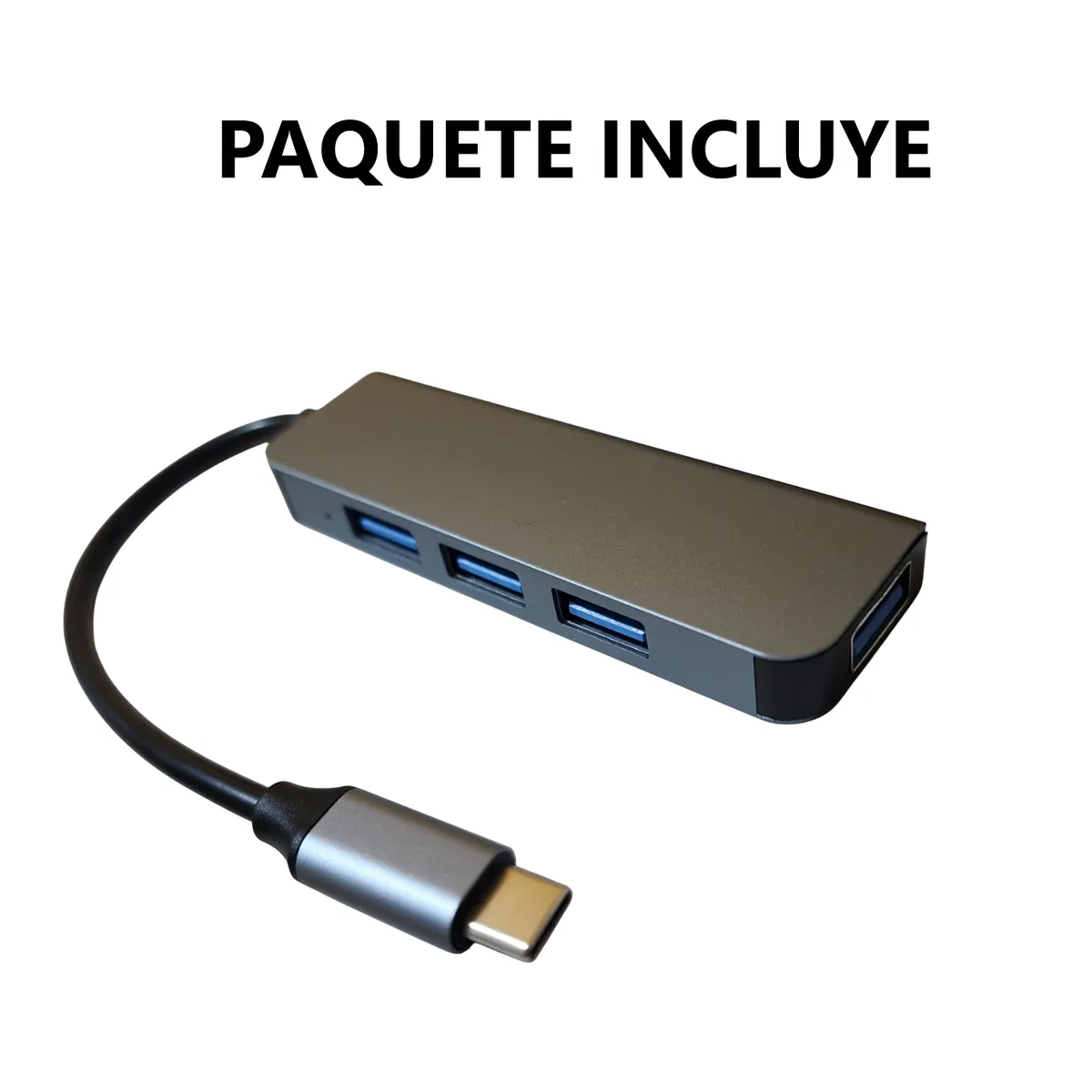 GENERICO - Adaptador 4 en 1 USB-C a USB 3.0 para Dispositivos Múltiples