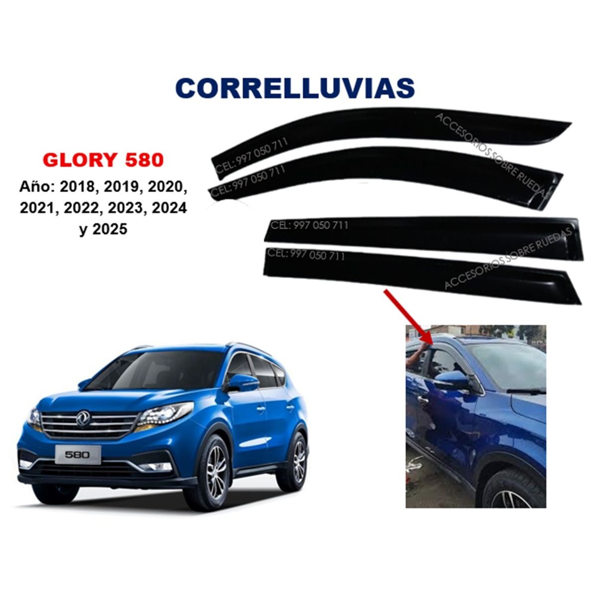 GENERICO - Correlluvias GLORY 580 año 2018 al 2025