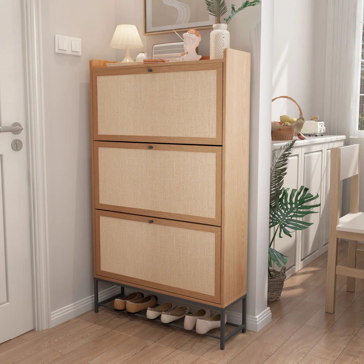 R&R MUEBLES - Zapatera Moderna Takuto Manzano R&R MUEBLES