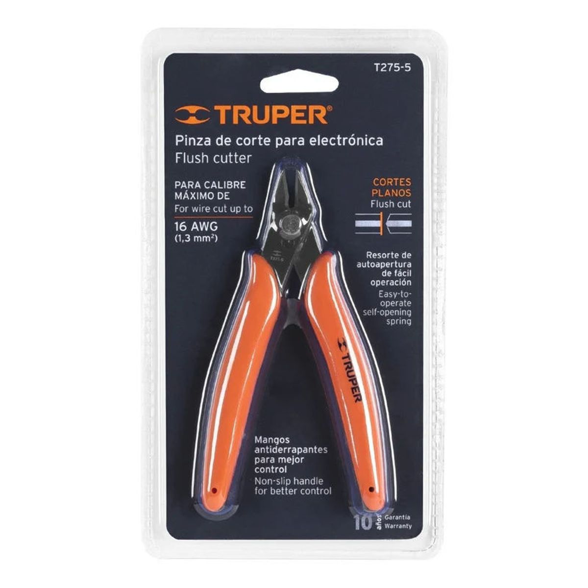 TRUPER - Pinza 5 de corte para electrónica Truper - 17314