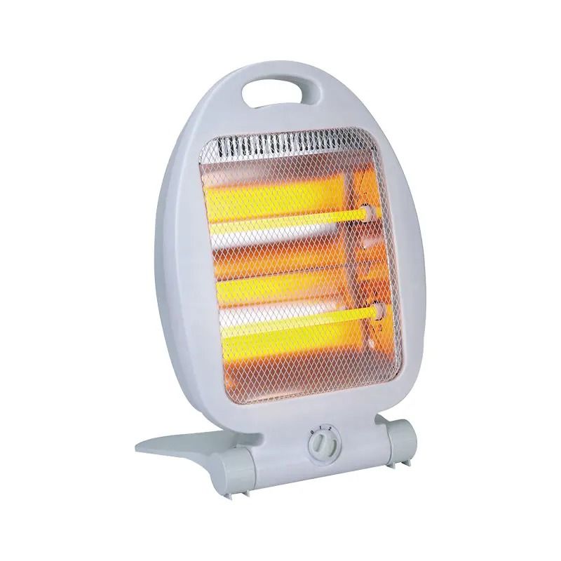 GENERICO - Estufa Eléctrica Blanca 800W con Doble Tubo de Calor