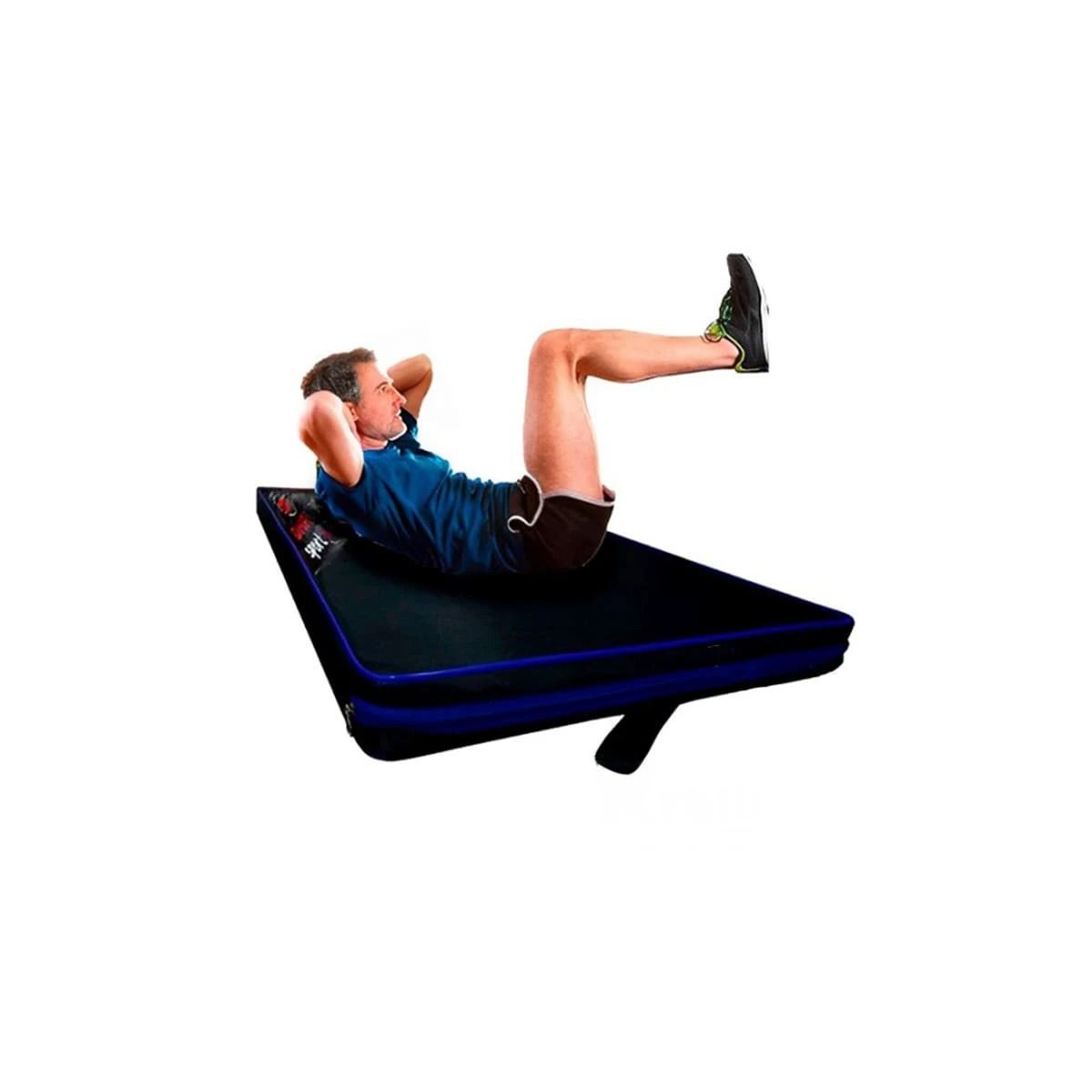 GENERICO - Colchoneta Negra para Deporte 12M en Color Negro y Azul