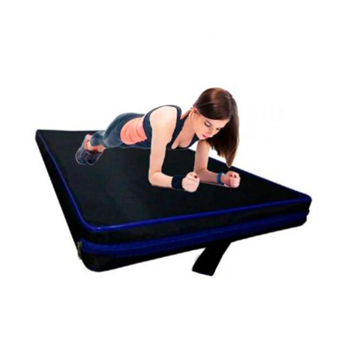 GENERICO - Colchoneta Negra para Deporte 1M en Color Negro y Azul