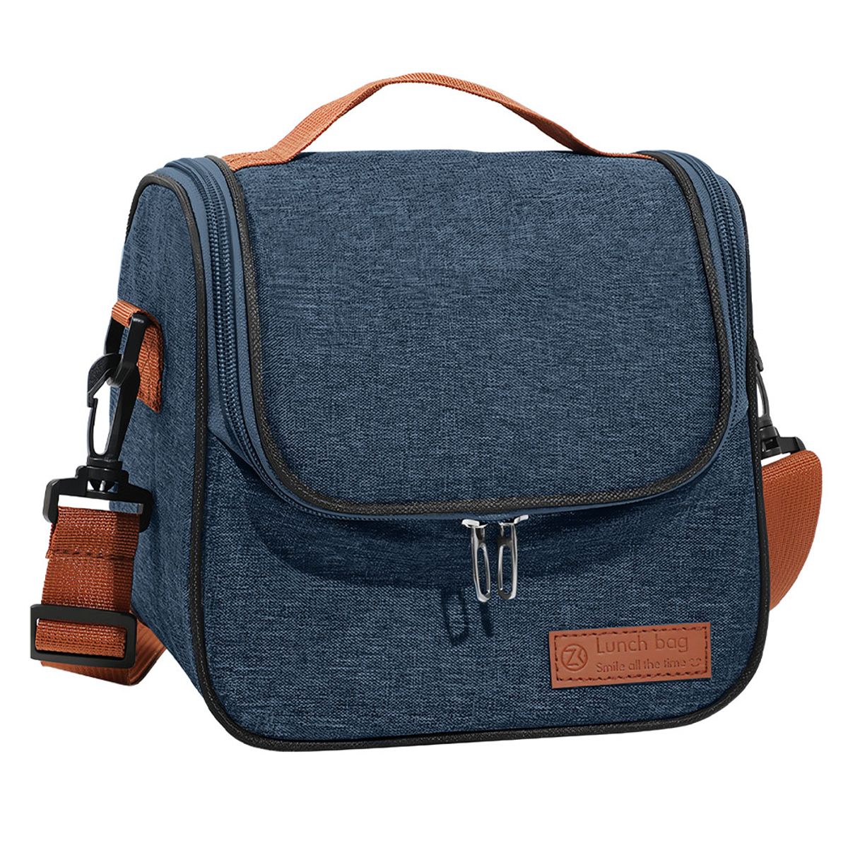 KELLER - Lonchera Térmica Impermeable con Correa Azul XW1