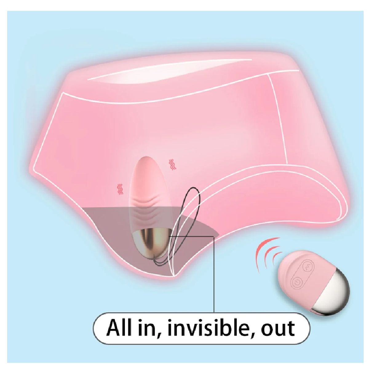 GENERICO - Vibrador Huevo Inalambrico Con Control Remoto Rosa