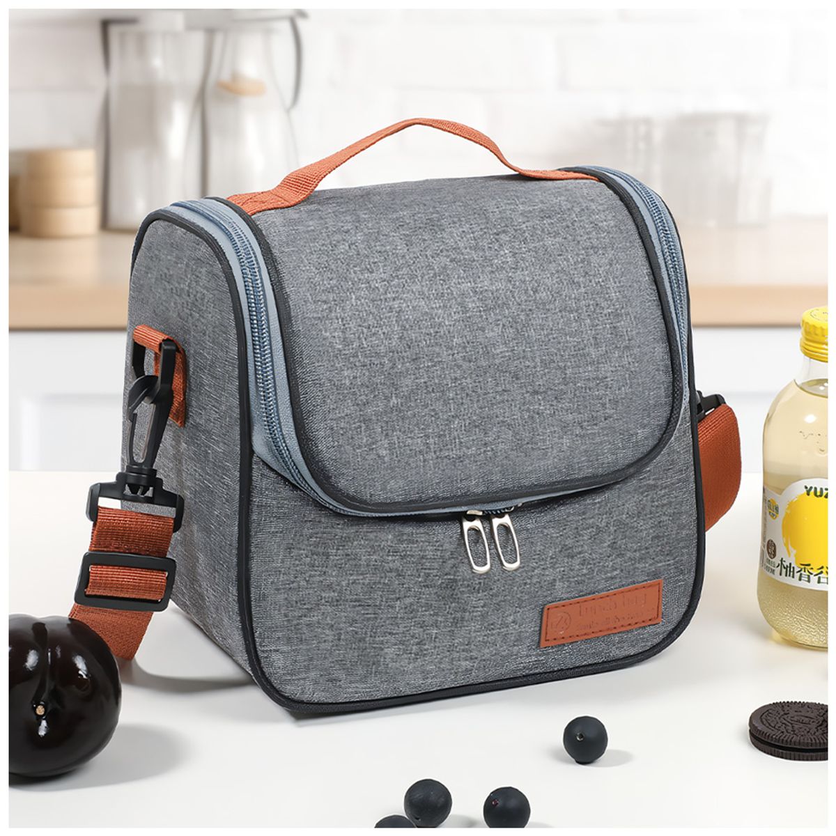 KELLER - Lonchera Térmica Impermeable con Correa Plomo XW1