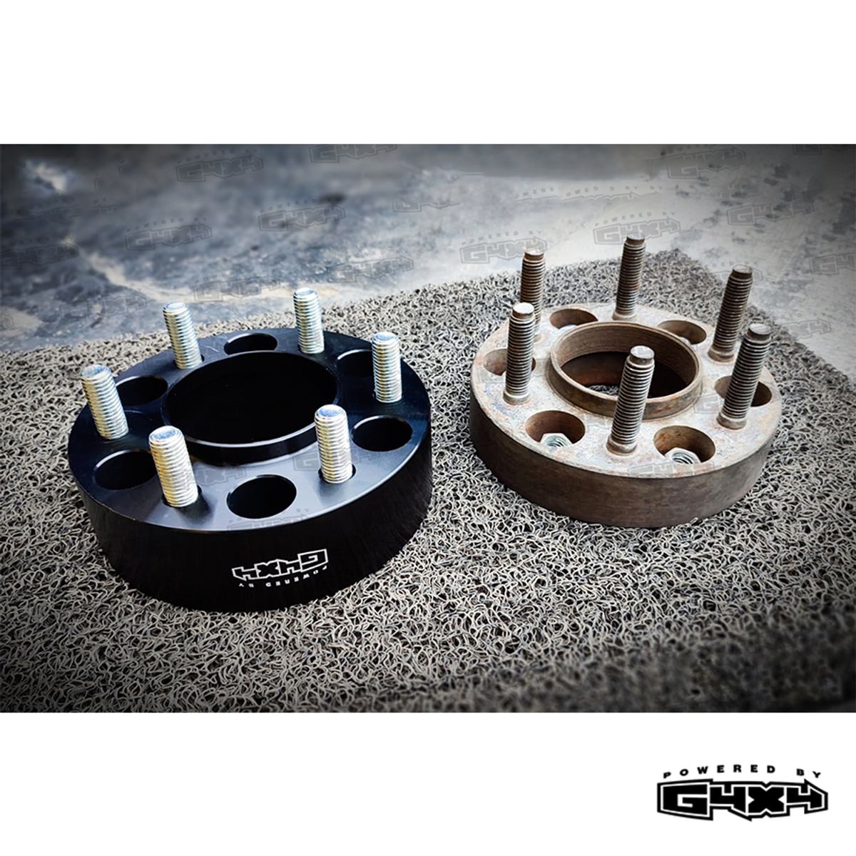 POWERED BY G4X4 GLOBAL 4 X 4 PE - Espaciadores 1.25 pulg de aluminio y centrador para Jeep