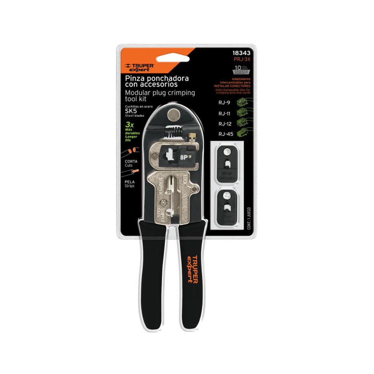 TRUPER - Pinza 8 ponchadora módulos intercambiables Truper - 18343