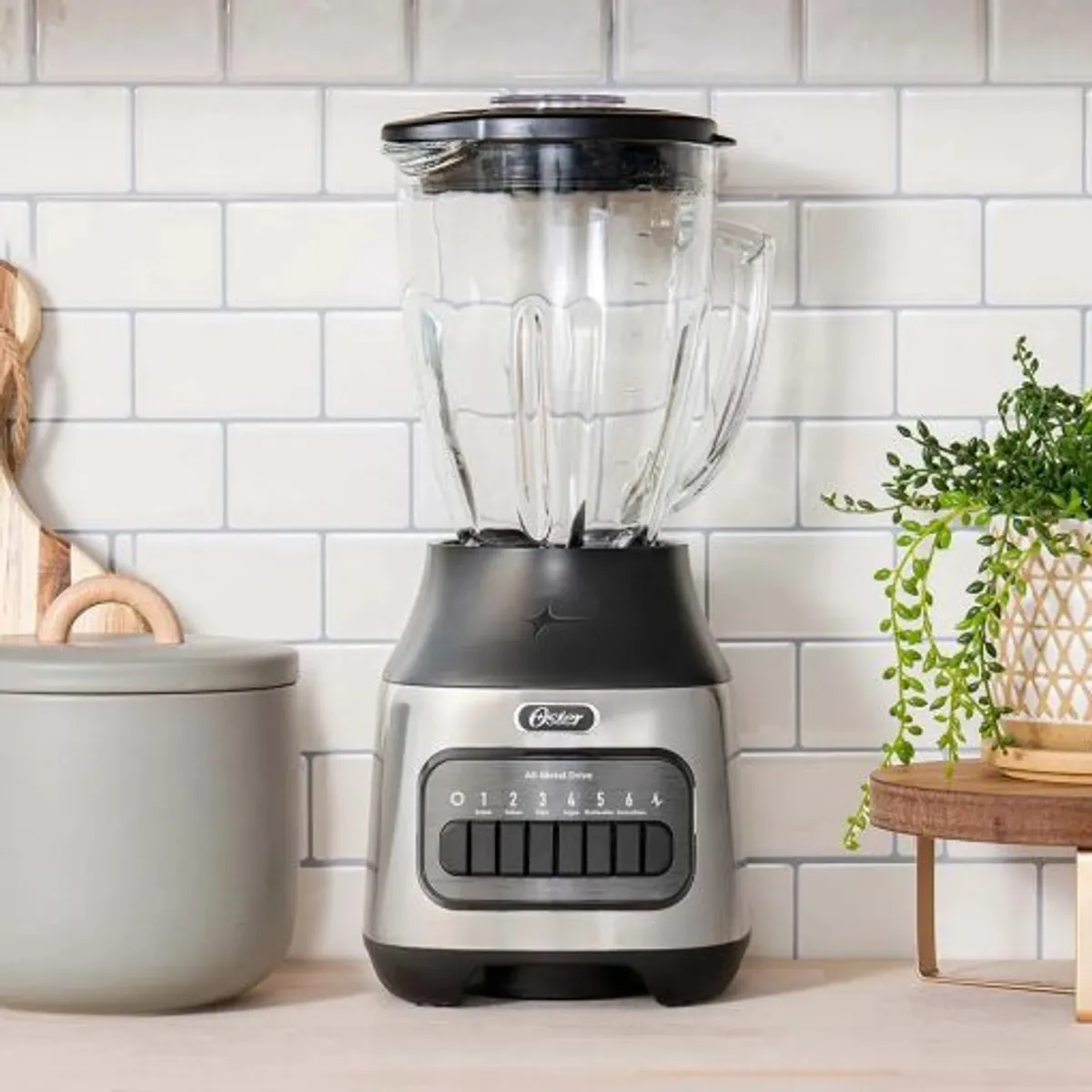 OSTER - Licuadora Oster 6 Velocidades Y Vaso De Vidrio