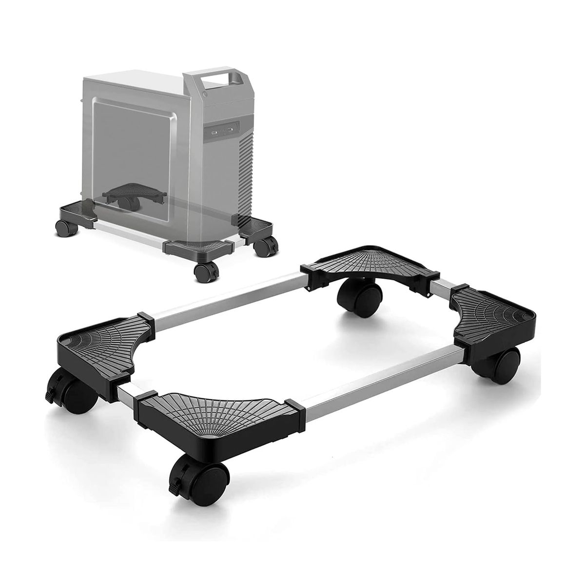 NEO DIGITAL - Soporte para CPU con ruedas giratorias tamaño ajustable ZJ-01