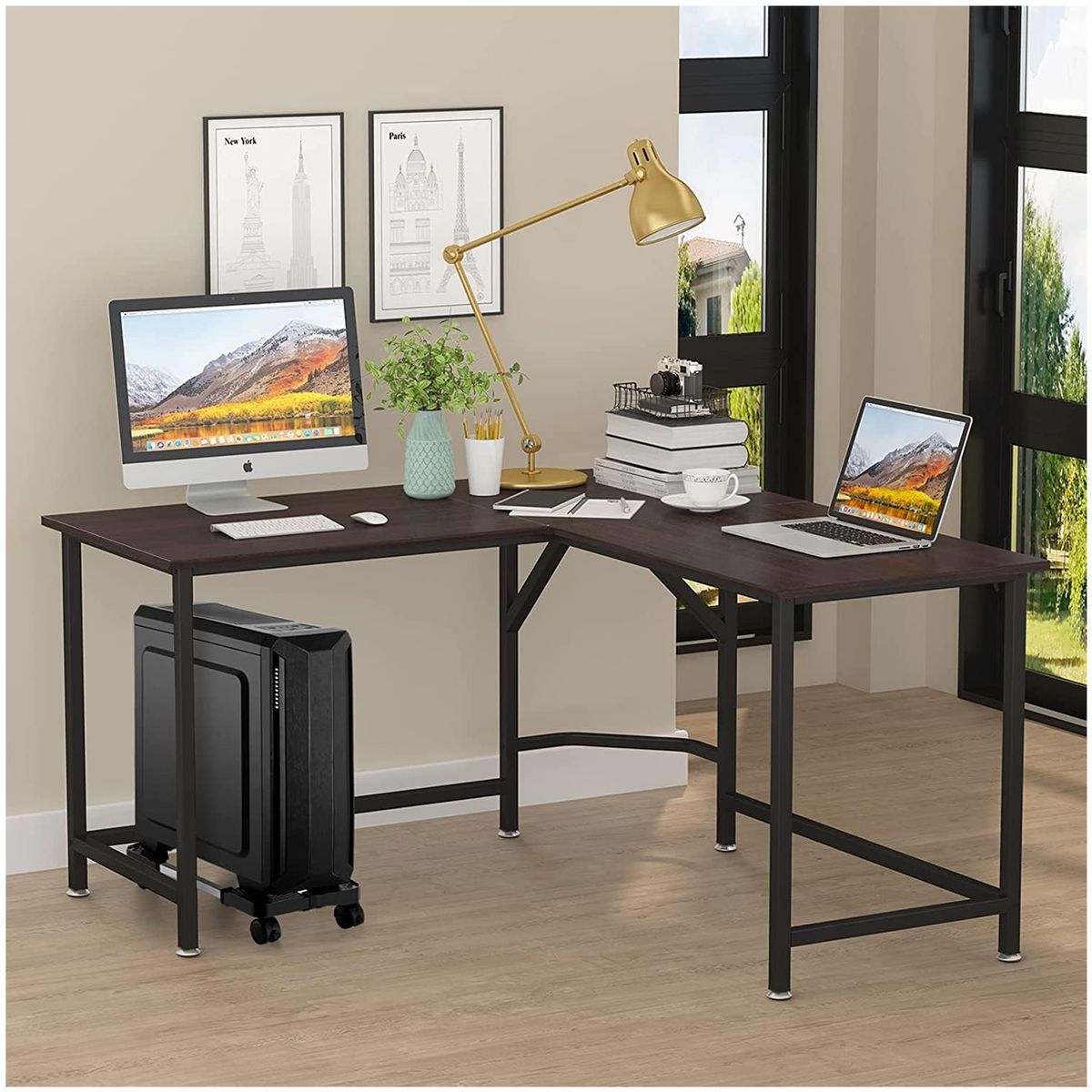 NEO DIGITAL - Soporte para CPU con ruedas giratorias tamaño ajustable ZJ-01