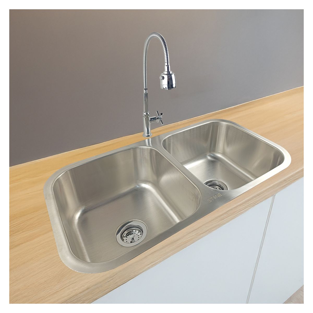 STONE - LLAVE DE COCINA AL MUEBLE LAURENT STT-04 CROMADO STONE