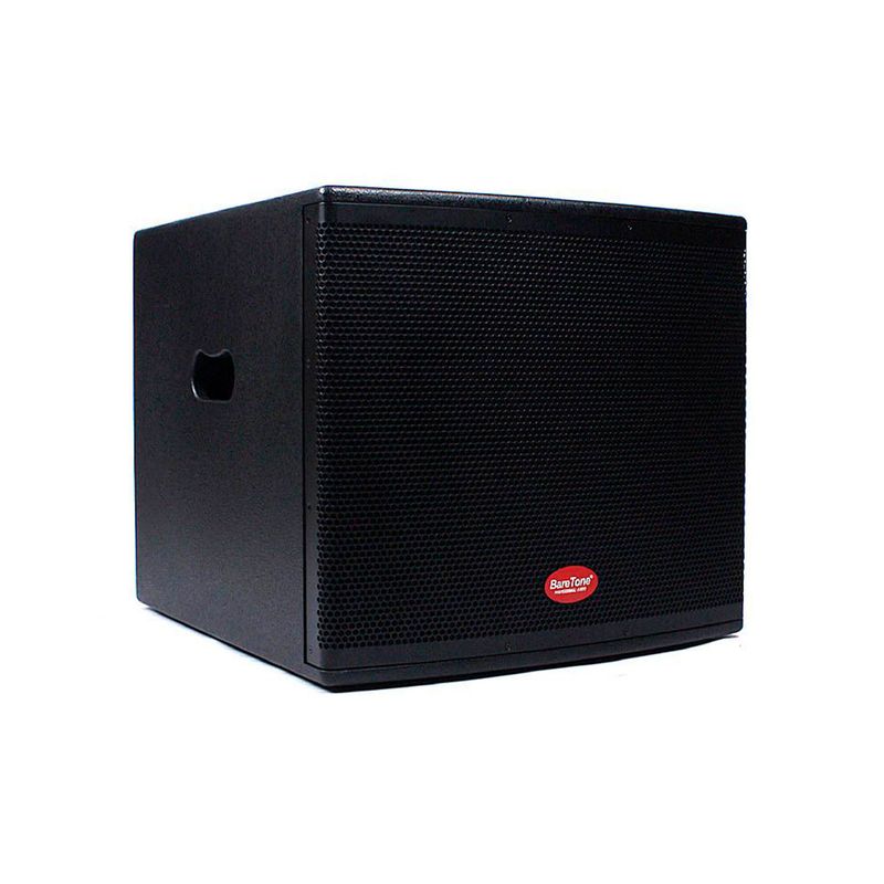 BARETONE - PARLANTE SUBWOOFER BARETONE 1600W RMS 18 4BASV 120OZ 102DB PN SW18