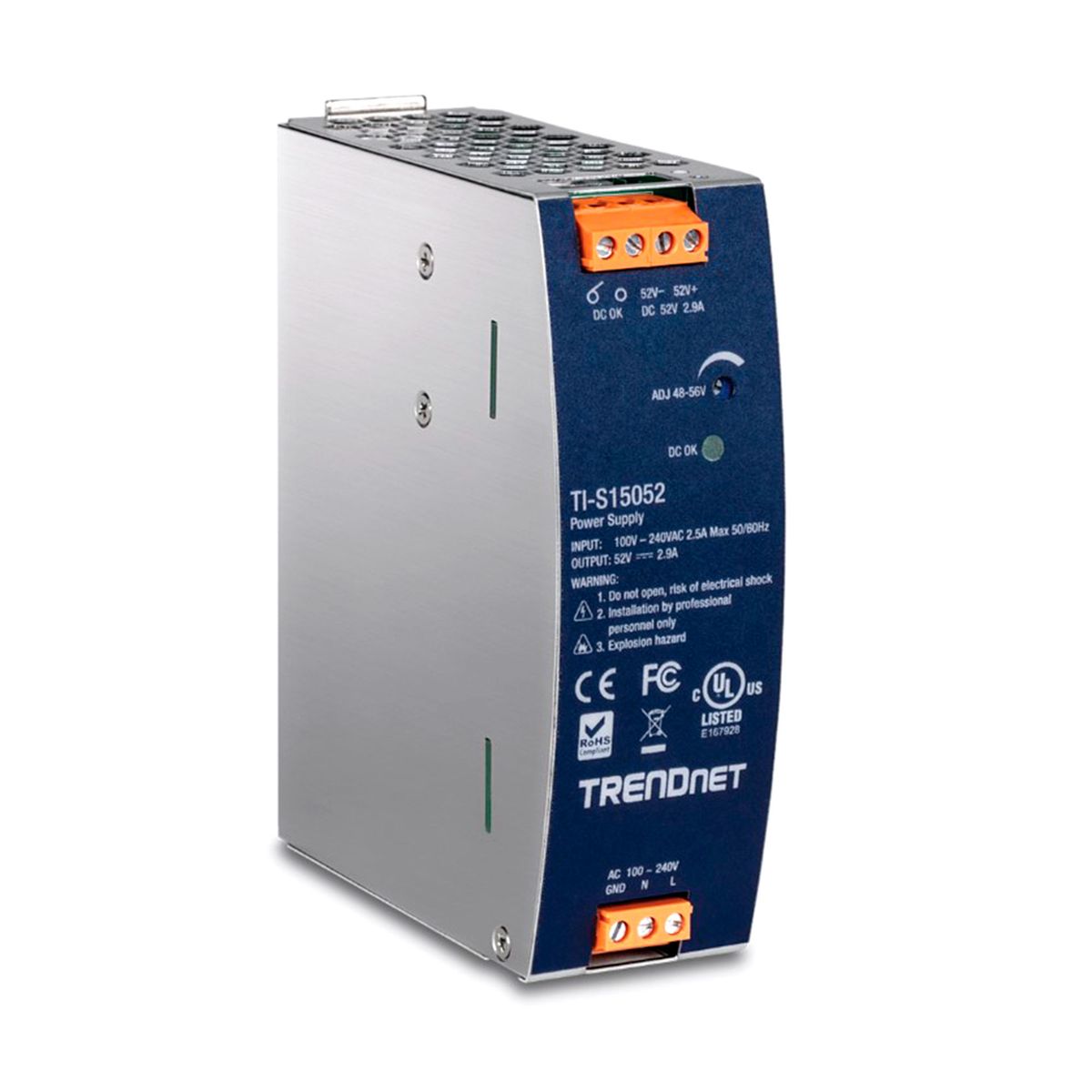 TRENDNET - FUENTE DE ALIMENTACIÓN TRENDNET DIN-RAIL SALIDA DE 150W PN TI-S15052