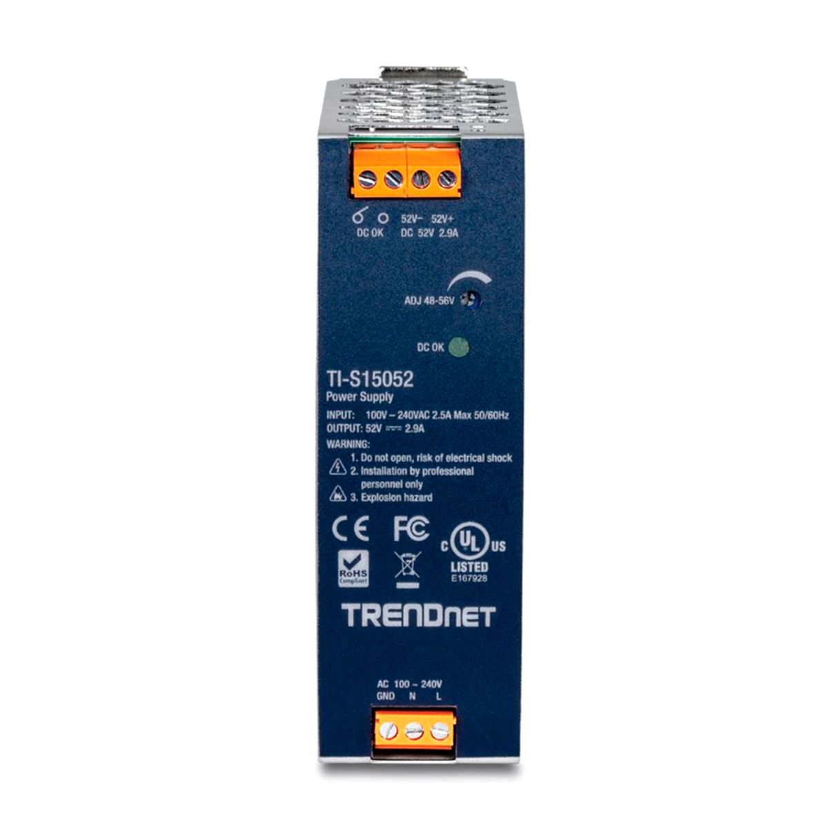 TRENDNET - FUENTE DE ALIMENTACIÓN TRENDNET DIN-RAIL SALIDA DE 150W PN TI-S15052