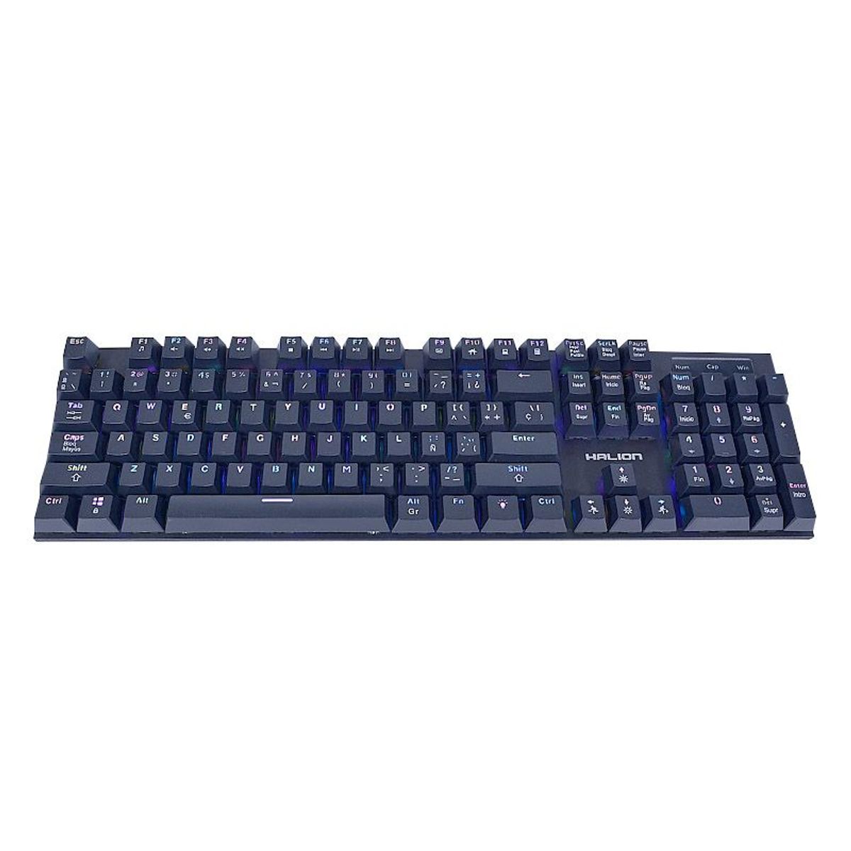 HALION - TECLADO GAMER HALION ENIGMA 104 TECLAS USB COLOR NEGRO PN HA-KG912