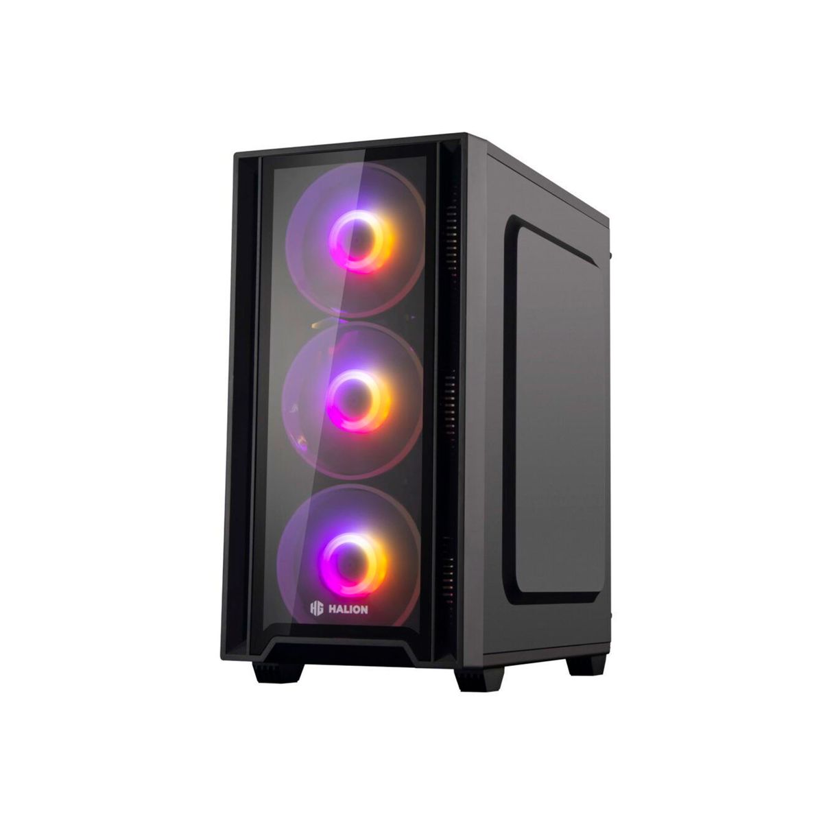 HALION - CASE GAMER HALION RAGNAROK 3COOLER 120MM RGB NEGRO P-N RAGNAROK 320