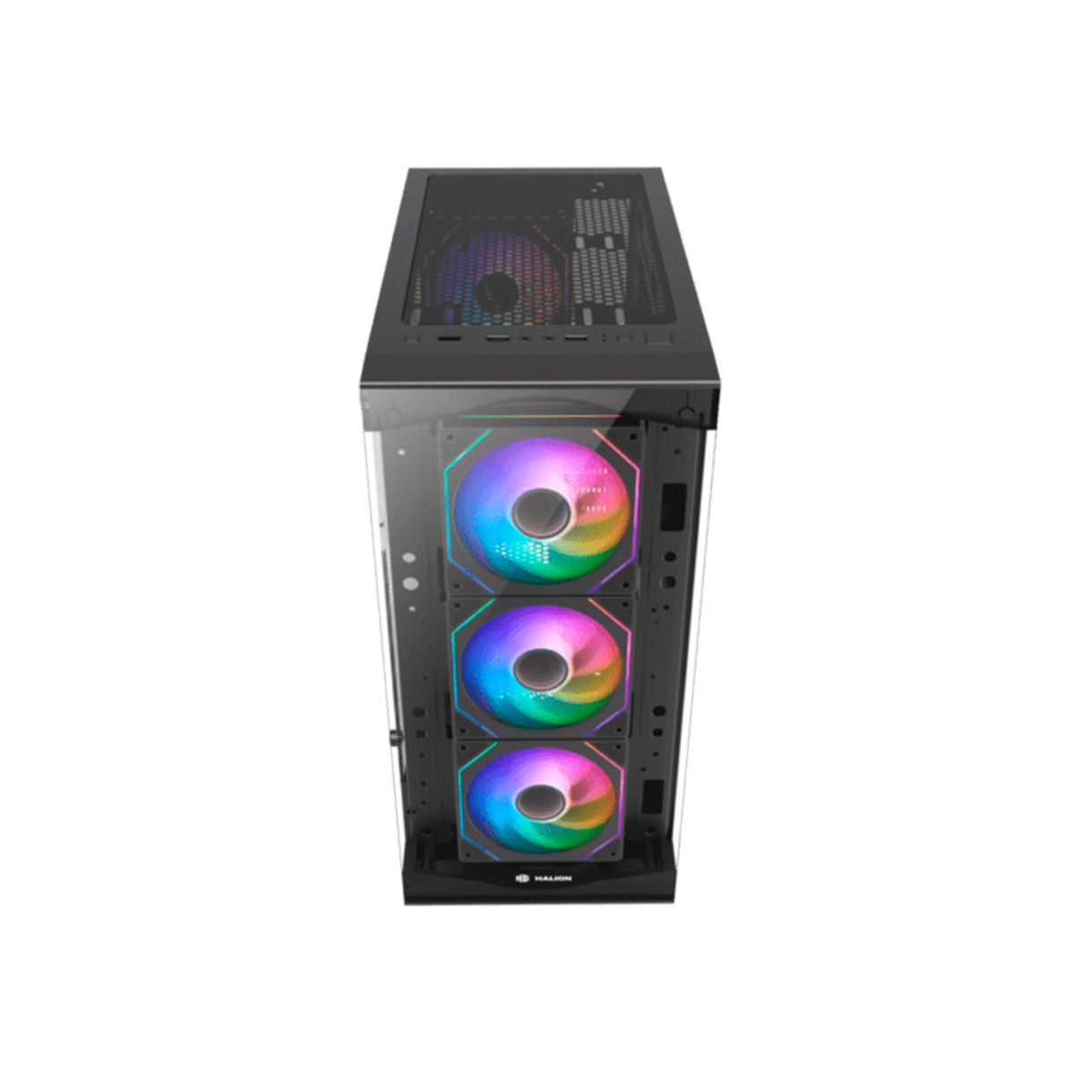 HALION - CASE GAMER HALION TAURO 3 COOLER DE 120MM RGB NEGRO P-N TAURO CR33