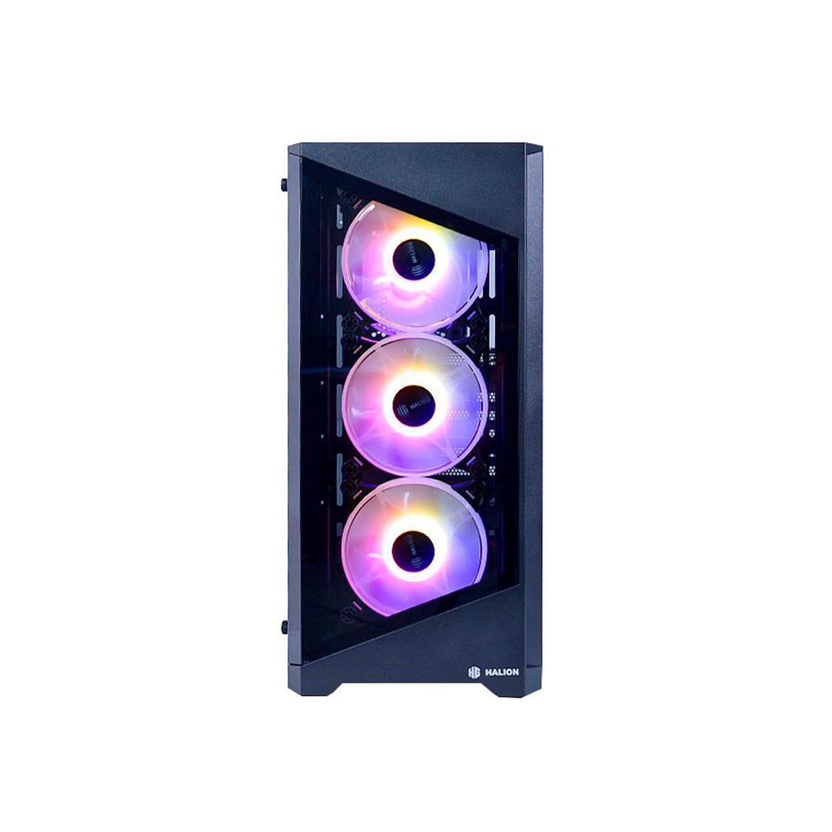 HALION - CASE GAMER CON FUENTE HALION ARIES 06 600W USB MICRÓFONO PN ARIES 06