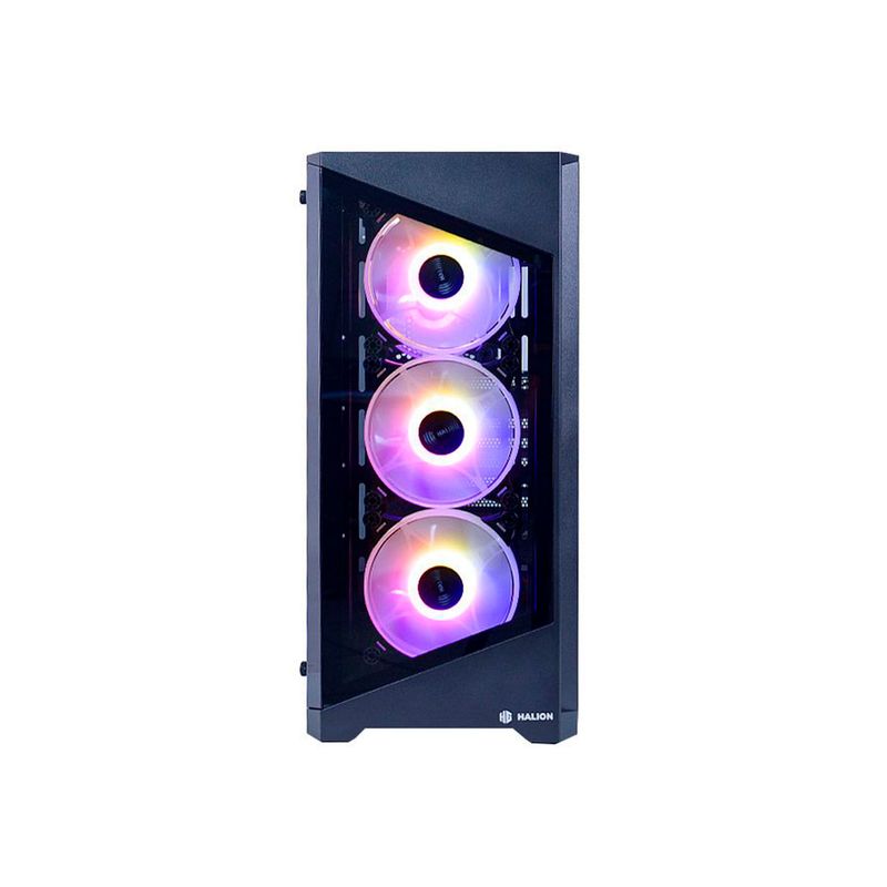 HALION - CASE GAMER CON FUENTE HALION ARIES 06 600W USB MICRÓFONO PN ARIES 06