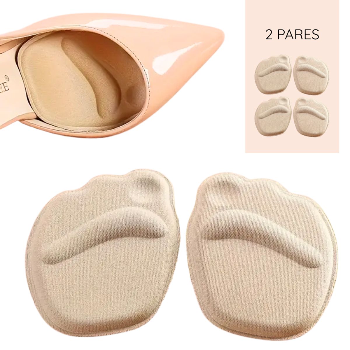 GENERICO - Almohadilla acolchado relleno metatarso zapato pisada suave