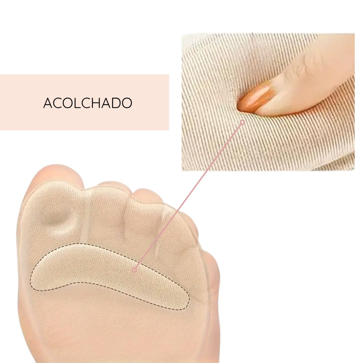 GENERICO - Almohadilla acolchado relleno metatarso zapato pisada suave