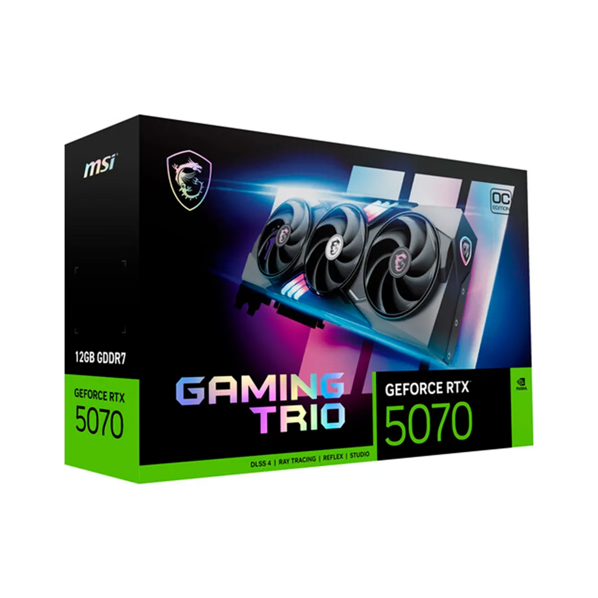 MSI - TARJETA DE VIDEO MSI GEFORCE RTX 5070 GAMING 12GB PN 824142404416