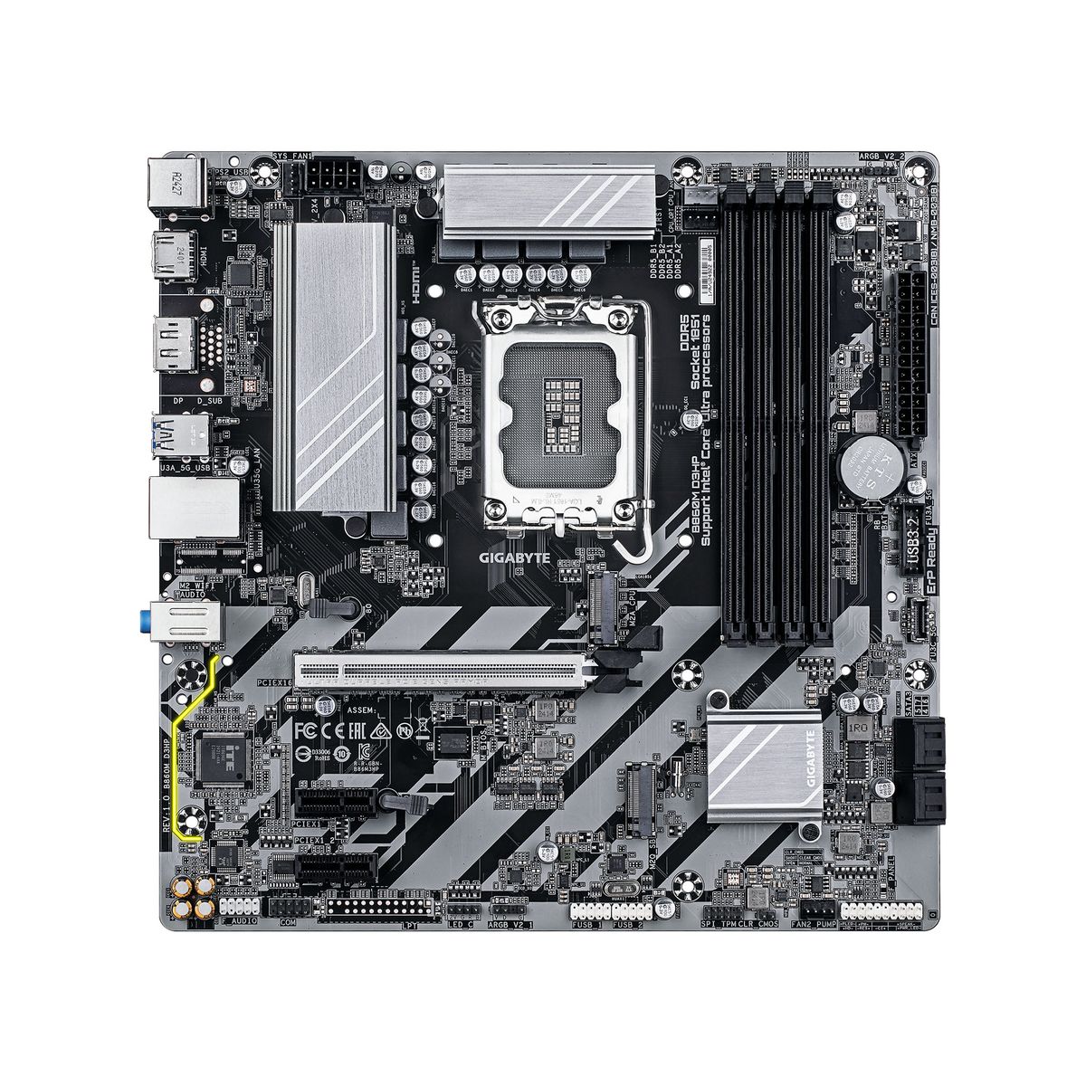 GIGABYTE - PLACA MADRE GIGABYTE B860M D3HP ATX  DDR5 DIMM LGA1851 PN B860M D3HP