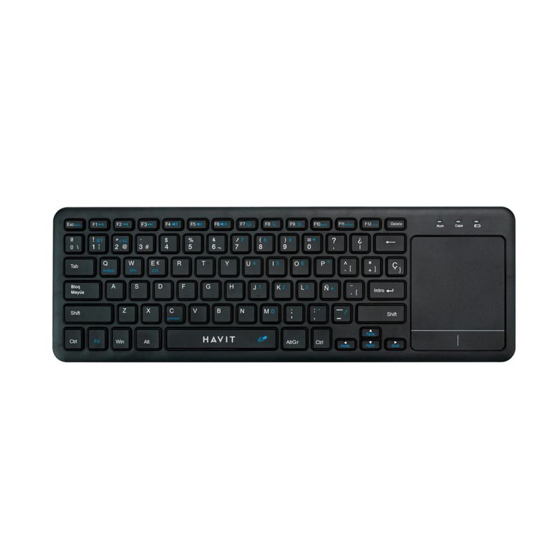 HAVIT - TECLADO HAVIT KB234WB 78 TECLAS COLOR NEGRO BLUETOTH PN KB234WB-SP