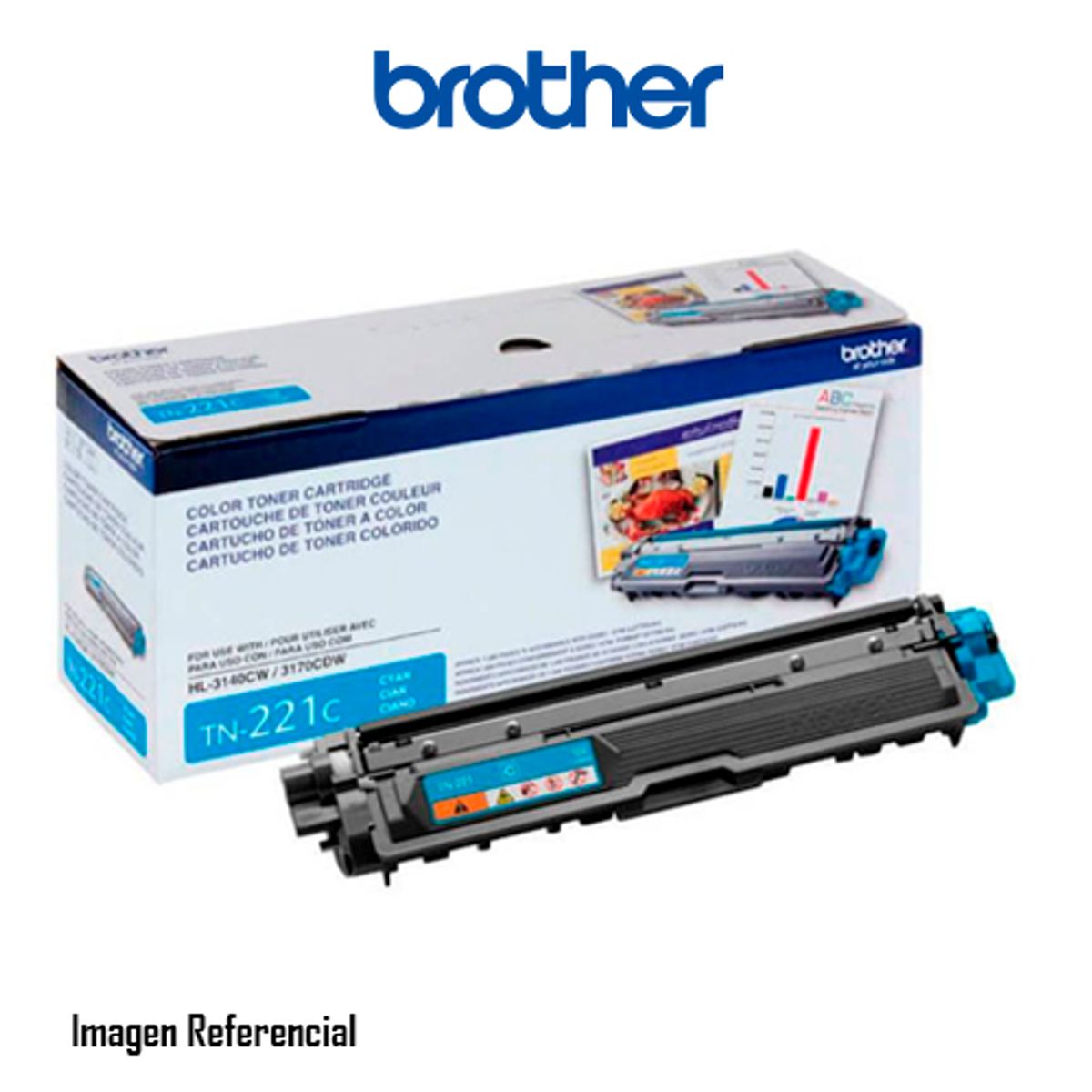 BROTHER - TONER BROTHER TN-221C COLOR CYAN 1400 PAGINAS PN TN221C