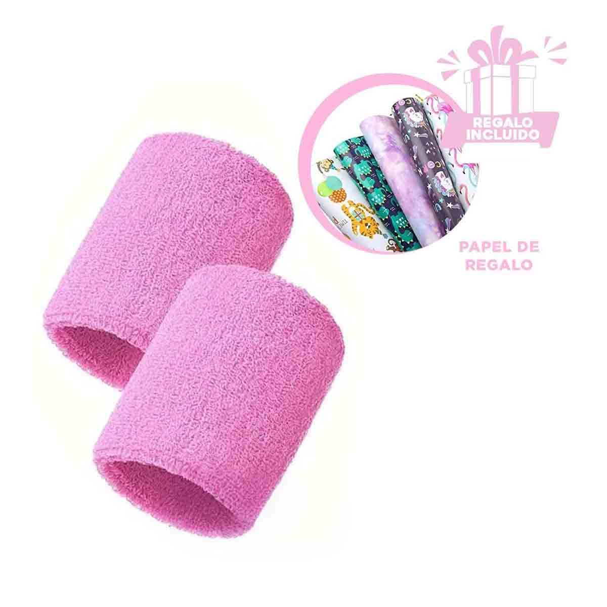 GENERICO - Pack12 Pulseras Tenis Antisudor Rosado Y+Papel de Regalo